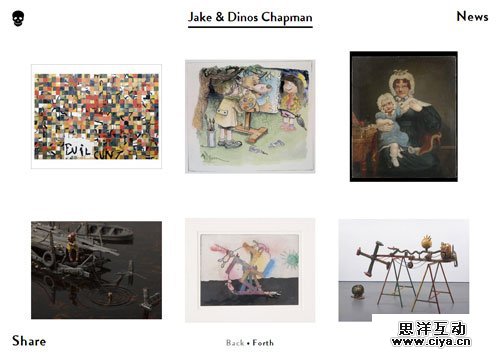 网格布局网页 Jake & Dinos Chapman