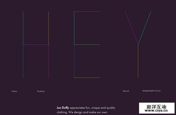 jun duffy clothing website design