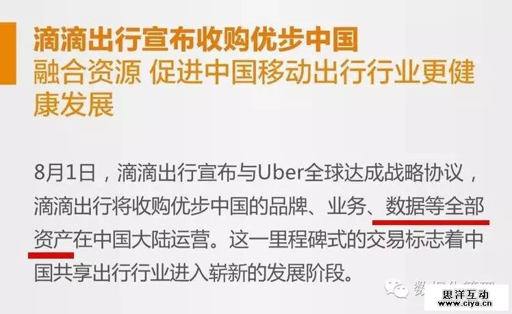 滴滴收购优步业务?不,滴滴收购的是优步数据! 滴滴收购优步业务?不,滴滴收购的是优步数据!